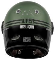 Přilba Fibre Super Hooligan, CASSIDA (černá/metalická zelená/šedá) (4)