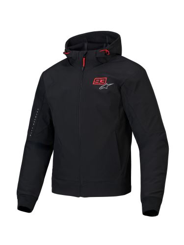 Bunda RADIUM TECH HOODIE MM93 kolekce, ALPINESTARS (černá/červená/šedá) 2027