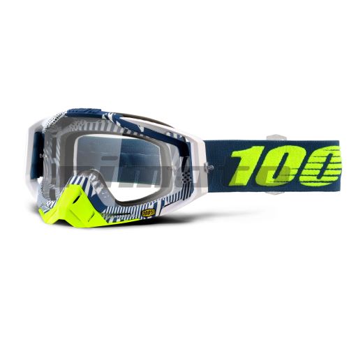 brýle Racecraft Eclipse, 100 - USA (čiré plexi  chránič nosu 10 strhávaček)