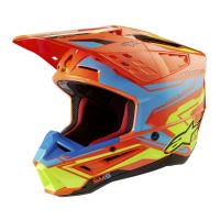 Přilba S-M5 ACTION 2, ALPINESTARS (oranžová fluo/světle modrá/žlutá fluo) 2027 Přilba S-M5 ACTION 2, ALPINESTARS (oranžová fluo/světle modrá/žlutá fluo) 2027