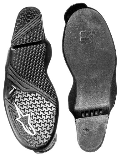 Podrážka pro boty SMX Plus 2, ALPINESTARS (černá/bílá, pár)