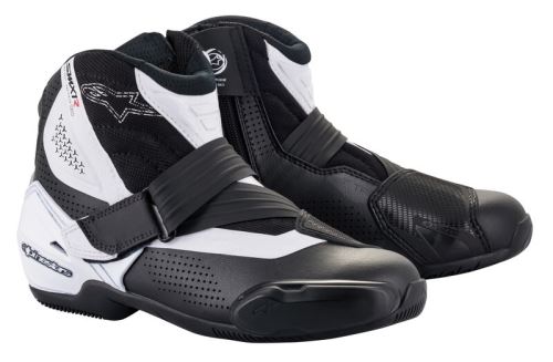 Boty SMX-1 R VENTED, ALPINESTARS (černá/bílá, perforovaná obšívka) 2027