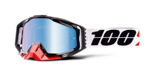 Brýle RACECRAFT Marigot, 100% (modré zrcadlové plexi)