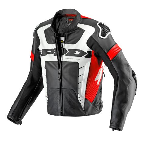 bunda WARRIOR PRO, SPIDI - Itálie (černá/červená neon)