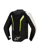 Bunda AST V3 AIR, ALPINESTARS (bílá/žlutá fluo/černá) 2027 (1)