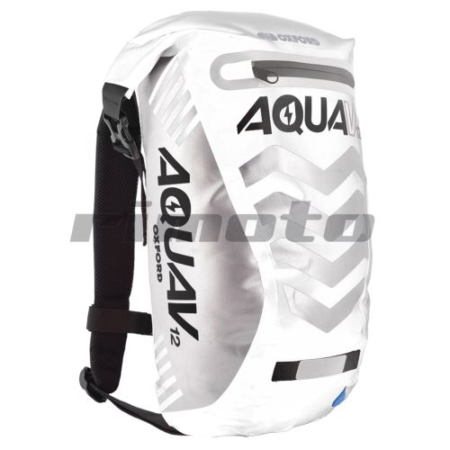 vodotěsný batoh Aqua V12 Extreme Visibility, OXFORD - Anglie (bílá/šedá/reflexní prvky, ob