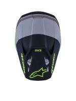 Přilba S-M3 RADIUM, ALPINESTARS (šedá mat/žlutá fluo/černá) 2027 (6)