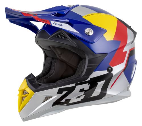 Přilba X1.9D TENDO, ZED, dětská (modrá perleť/červená/žlutá/stříbrná) 2026