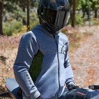 Bunda CHROME AIR SPORT, ALPINESTARS (šedá/černá/žlutá fluo) 2027 (2)