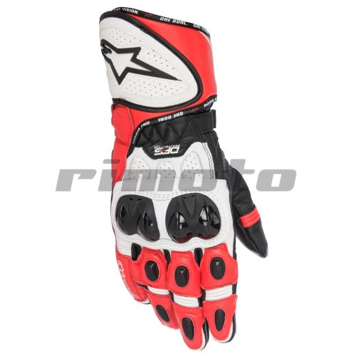rukavice GP PLUS R, ALPINESTARS - Itálie (červené/bílé/černé) (334227)