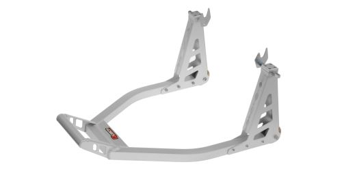 Stojan na motocykl zadní hliníkový, Q-TECH (stříbrný)