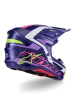 Přilba SUPERTECH S-M7 DEED, ALPINESTARS (fialová/růžová/bílá/žlutá fluo) 2027 (3)