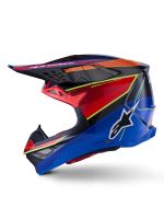 Přilba SUPERTECH S-M10 ERA, ALPINESTARS (modrá/červená/žlutá fluo) 2026 (1)