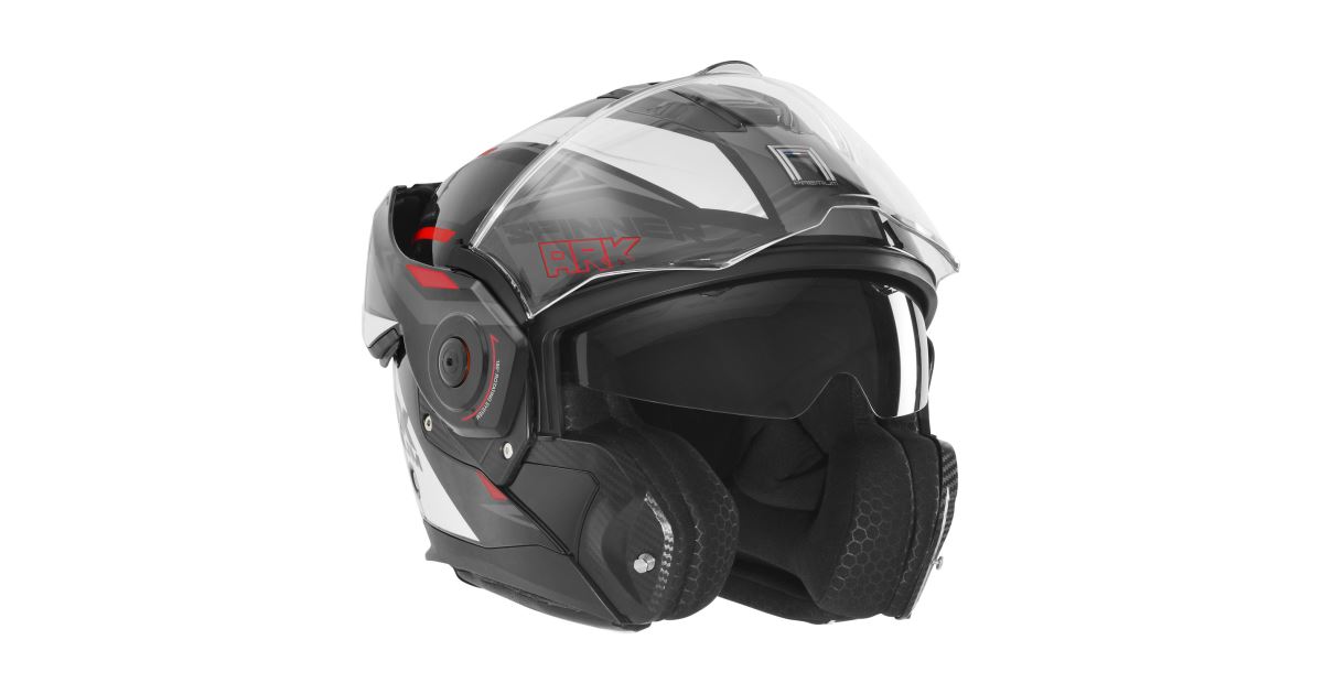Rimoto Přilba SPINNER, NOX PREMIUM (černá,bílá,červená, vel. L) 2026 | Rimoto.cz