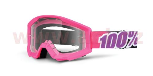 brýle Strata Bubble Gum, 100 - USA (růžová , čiré plexi s čepy pro slídy)
