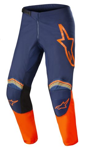 Kalhoty FLUID SPEED 2022, ALPINESTARS (tmavá modrá/oranžová)