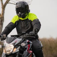 Bunda SHORT WP, OXFORD SPARTAN (černá/žlutá fluo) (5)