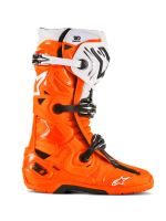 Boty TECH 10 ENDURO, ALPINESTARS (oranžová fluo/černá/bílá) 2027 (1)
