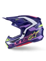 Přilba SUPERTECH S-M7 DEED, ALPINESTARS (fialová/růžová/bílá/žlutá fluo) 2027 (1)