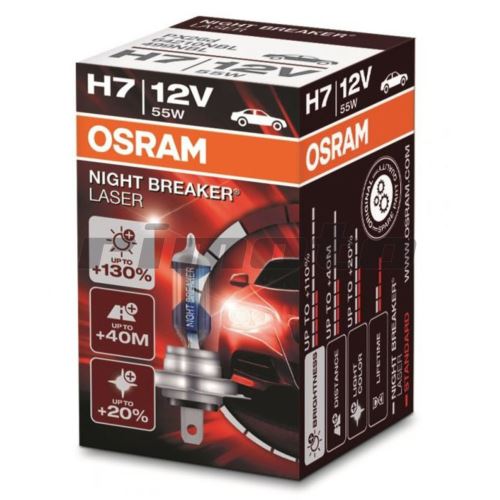 žárovka H4 12V 60/55W (patice P43t) NightBreaker LASER 130  (sada 2 ks) OSRAM