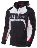 Mikina SESSION FLEECE, ALPINESTARS (černá/bílá, vel. S) (1)