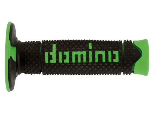 Gripy A260 (offroad) délka 120 mm, DOMINO (černo-zelené)