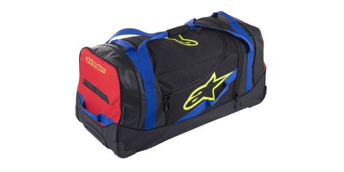 Cestovní taška KOMODO, ALPINESTARS (černá/modrá/červená/žlutá fluo, objem 150 l)