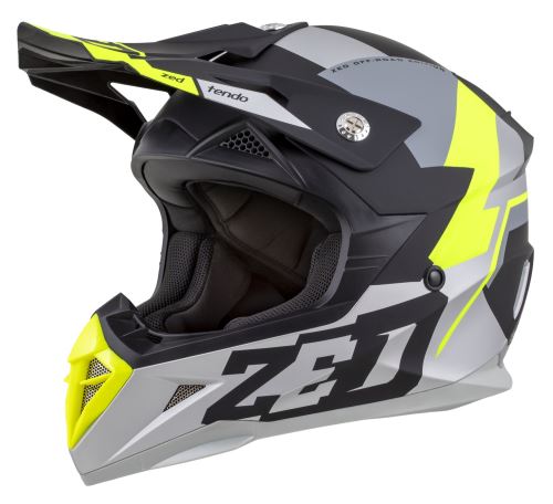 Přilba X1.9 TENDO, ZED (černá matná/tmavě šedá/světle šedá/žlutá fluo) 2026