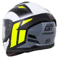 Přilba Integral GT 2.0 Ikon, CASSIDA (bílá/žlutá fluo/šedá/černá, balení vč. pinlock folie) (10)