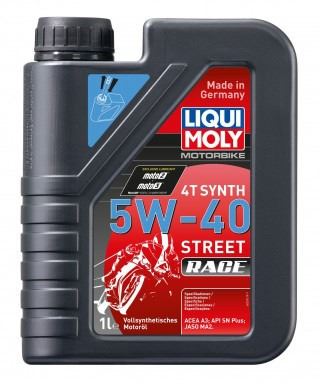 LIQUI MOLY Motorbike 4T Synth 5W40 Street Race, plně syntetický motorový olej 1 l