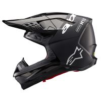 Přilba SUPERTECH S-M10 FLOOD, ALPINESTARS (černá/tmavě šedá matná) 2026 (1)