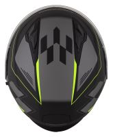 Přilba Jet Tech RoxoR, CASSIDA (černá matná/žlutá fluo/šedá) (10)