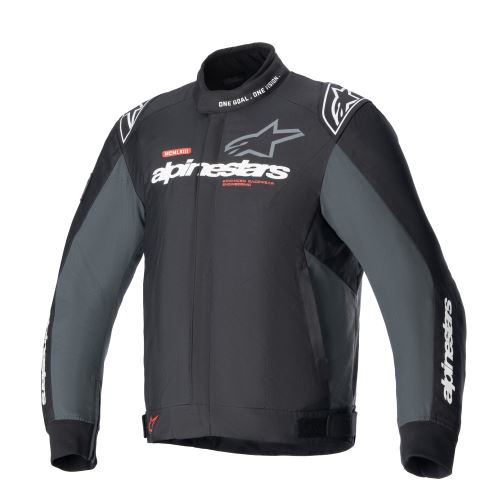 Bunda MONZA SPORT, ALPINESTARS (černá/tmavě šedá/červená/bílá) 2024