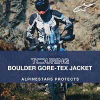 Bunda BOULDER GORE-TEX, ALPINESTARS (tmavá šedá/světlá šedá) 2027 (2)