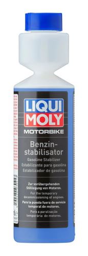 LIQUI MOLY Motorbike Benzin Stabilisator, stabilizátor benzínu pro posezónní odstávku Motorbike 250 ml