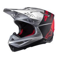 Přilba SUPERTECH S-M10 FLOOD, ALPINESTARS (stříbrná/černá matná/oranžová fluo) Přilba SUPERTECH S-M10 FLOOD, ALPINESTARS (stříbrná/černá matná/oranžová fluo)
