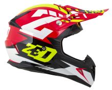 Přilba X1.9D TARGA, ZED, dětská (červená/žlutá fluo/černá/bílá) 2026 (3)