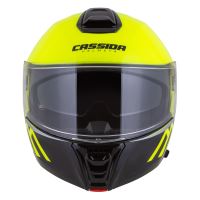 Přilba Modulo 2.1 Compass, CASSIDA (žlutá fluo/černá/stříbrná/červená, plexi s přípravou pro Pinlock) 2026 (2)
