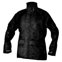 Nepromokavá bunda Moto One Brenta černá/reflexní pruhy