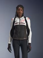 Bunda STELLA SMX AIR, ALPINESTARS (světle šedá/černá/růžová) 2027 (3)