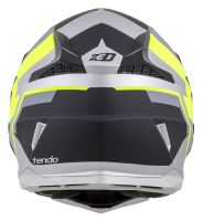 Přilba X1.9D TENDO, ZED, dětská (černá matná/tmavě šedá/světle šedá/žlutá fluo) 2026 (3)