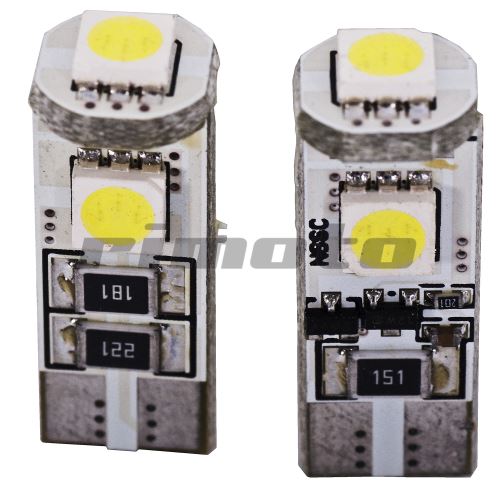 LED 12V 1,76W 3x SMD - bílá 5600K (patice W2,1x9,5d/ T10) kompatibilní s CAN-BUS (blistr 2