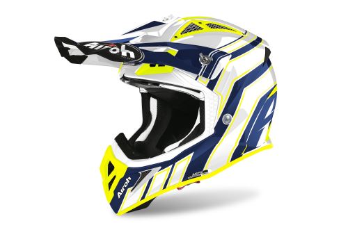 Přilba AVIATOR ACE ART, AIROH - Itálie (modrá/fluo)