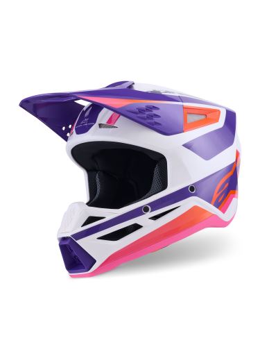 Přilba S-M3 HEAT, ALPINESTARS (bílá/fialová/růžová) 2027