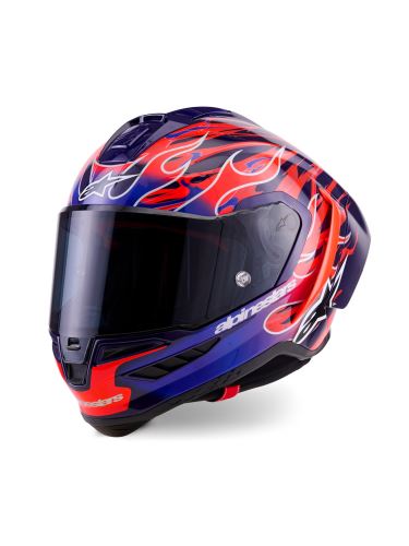 Přilba SUPERTECH R10 FLYTE limitovaná edice JORGE MARTIN, ALPINESTARS (fialová/červená) 2026
