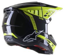 Přilba S-M5 BEAM, ALPINESTARS (černá antracit/žlutá fluo lesklá) (1)