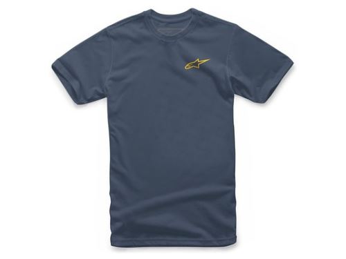 Triko NEU AGELESS TEE krátký rukáv, ALPINESTARS (modrá/zlatá)