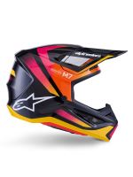 Přilba SUPERTECH S-M7 RISE, ALPINESTARS (černá/žlutá/růžová fluo) 2027 (4)