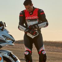 Rukavice GP PLUS R 2, ALPINESTARS (černá/bílá) (5)