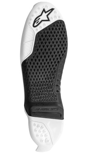 Podrážky pro boty TECH 10 model 2021 a dále, ALPINESTARS (černá/bílá, pár)